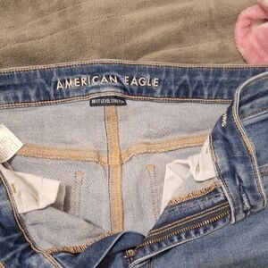 American Eagle Dark Blue Denim Shorts